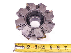 SANDVIK 5" O.D. FACE MILL 1 1/2 PILOT 5/8 KEY HOLDS 8 INSERTS 5.0 INDEXABLE - BR9277CM4