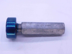 1 1/2 11 1/2 ANPT MASTER PLAIN PIPE SET THREAD PLUG GAGE 1.5 1.50 NON-THREADED - DW33792OB5