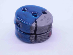 1/4 24 UNS 2A THREAD RING GAGES .25 .250 .2500 GO NO GO P.D.'S = .2218 & .2181 - DW33823CT4
