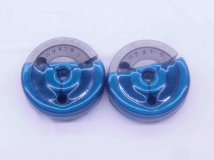 M7 X 1 6g METRIC THREAD RING GAGES 7 1.0 GO NO GO P.D.'S = .2488 & .2446 CHECK - DW33874CT4