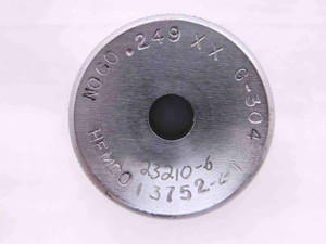 .2490 CL XX MASTER PLAIN BORE RING GAGE .2500 -.0010 UNDERSIZE 1/4 6.325 mm .249 - MW3650AH5 .2490 CL XX MASTER PLAIN BORE RING GAGE .2500 -.0010 UNDERSIZE 1/4 6.325 mm .249 - MW3650AH5