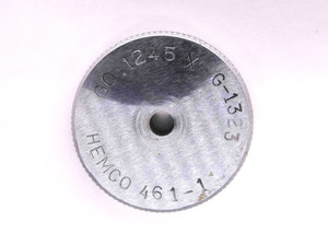.1245 CLASS X MASTER PLAIN BORE RING GAGE .1250 -.0005 UNDERSIZE 1/8 3 mm - MW3679AH5