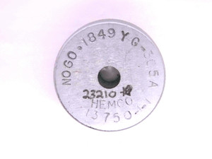 .1849 CLASS Y MASTER PLAIN BORE RING GAGE .1875 -.0026 UNDERSIZE 3/16 4.696 mm - MW3681AH5