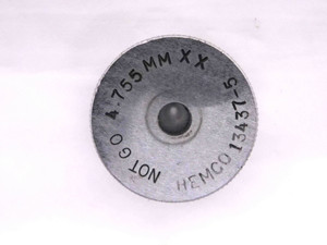 4.755 CLASS XX MASTER PLAIN BORE RING GAGE 5.000 -.245 UNDERSIZE 5 mm .1872 - MW3704AH5