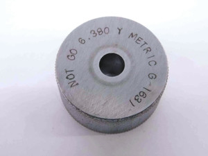 6.380 CLASS Y MASTER PLAIN BORE RING GAGE 6.000 +.380 OVERSIZE 6 mm .2512 6.38 - MW3799AH5