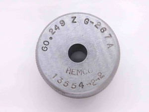 .2490 CL Z MASTER PLAIN BORE RING GAGE .2500 -.0010 UNDERSIZE 1/4 6.325 mm .249 - MW3818AH5