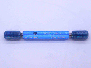 1/2 20 UNF 2A SPECIAL SET THREAD PLUG GAGE .5 GO NO GO P.D.'S = .4657 & .4614 - DW33973CT4