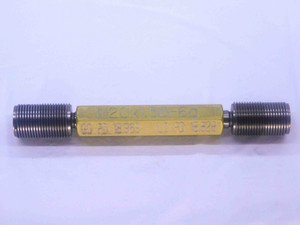 M20 X 1.5 6g PREPLATE SET THREAD PLUG GAGE 20 GO NO GO P.D.'S = 18.969 & 18.828 - DW33974CT4