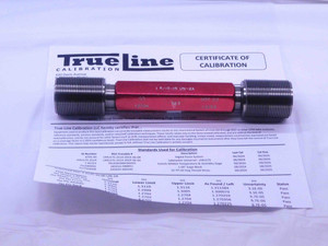 CERTIFIED 1 5/16 16 UN 2A SET THREAD PLUG GAGE 1.3125 GO NO GO = 1.2704 1.2653 - DW34126TLC