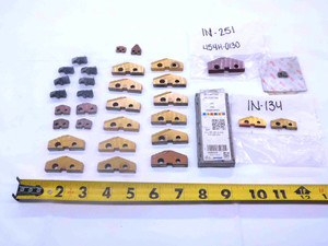 40pc LOT ASSORTED AMEC SPADE DRILL INSERTS CARBIDE / COBALT SOME NEW? - MW4058CT4