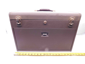 KENNEDY BROWN STEEL TOOL CHEST 7 DRAWERS WOOL-FELT LINED 20 1/8 X 13 5/8 X 8 1/2