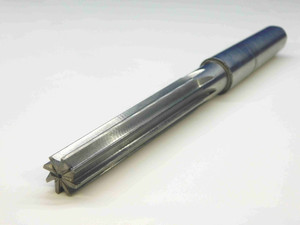 L&I 0.609 OD HSS REAMER MT2 SHANK 8 FL .609 .6090 39/64 .5938 +.0152 OVERSIZE - JC5355BD4