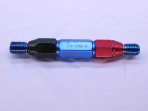 1/2 13 NC 3 THREAD PLUG GAGE .5 .50 .500 GO NO GO P.D.'S = .4500 & .4537 UNC-3 - BL1982BU
