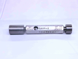.7782 & .7912 CL Z PIN PLUG GAGE GO NO GO .7813 -.0031 UNDERSIZE 25/32 20 mm - MW4160LVR