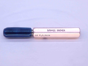 5/8 11 UNC 2A SPECIAL SET THREAD PLUG GAGE .625 .6250 GO ONLY P.D. = .5624 CHECK - DW34271CT4