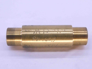 SHOP MADE M15.5 X .5 BRASS THREAD PLUG GAGE 15.5 0.5 GO NO GO = .5977 & .6013 - DW34287AX5