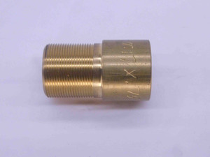 SHOP MADE M17 X .75 BRASS THREAD PLUG GAGE 17 0.75 METRIC INSPECTION CHECK - DW34289AX5