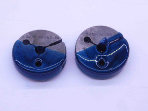5/16 40 UNS 2A THREAD RING GAGES .3125 GO NO GO P.D.'S = .2954 & .2925 CHECK - DW34373CE4
