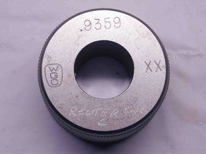 .9359 CL XX MASTER PLAIN BORE RING GAGE .9375 -.0016 UNDERSIZE 15/16 23.772 mm - CL0424AG5
