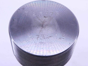 SHOP MADE M72 X 1.5 THREAD PLUG GAGE 72 METRIC INSPECTION CHECK - DW34405AP5
