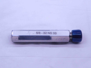 5/8 32 NS 3B THREAD PLUG GAGE .625 .6250 GO ONLY P.D. = .6047 UNS-3B OR 2B CHECK - DW34471AG5