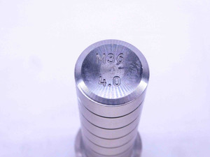 SHOP MADE M36 X 4 THREAD PLUG GAGE 36 4.0 METRIC INSPECTION CHECK - DW34488AP5