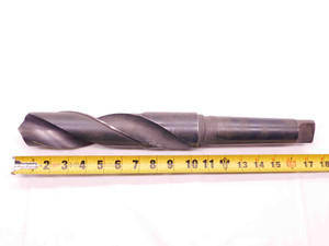 2 5/32 O.D. HSS TWIST DRILL BIT MORSE TAPER #5 SHANK 8" LOC 2.1562 MT5