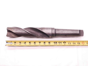 2 3/16 O.D. HSS FLAT BOTTOM TWIST DRILL BIT MORSE TAPER #5 SHANK 2.1875 MT5