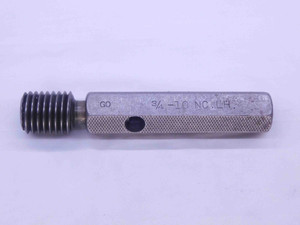 3/4 10 NC LEFT HAND THREAD PLUG GAGE .75 GO ONLY P.D. = .6850 UNC 2B OR 3B L.H. - DW34691AG5