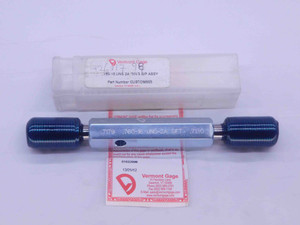 .760 16 UNS 2A VERMONT SET THREAD PLUG GAGE .76 GO NO GO P.D.'S = .7179 & .7130 - DW34703LVR