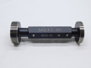 NEW M52 X 2 6H METRIC THREAD PLUG GAGE 52 2.0 GO NO GO P.D.'S = 50.701 & 50.937 - DW34704MSAF