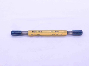 5/16 24 NF 1 SET THREAD PLUG GAGE .3125 GO NO GO P.D.'S = .2841 & .2795 CHECK - DW34807CT4