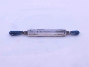 5/32 58 NS 2 SET THREAD PLUG GAGE .1562 GO NO GO P.D.'S = .1450 & .1427 CHECK - DW34808CT4