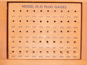 MEYER GAGE COMPLETE PLUG GAGE SET .011 TO .06" RANGE 50 PCS INSPECTION ONLY M-0 - BR9785BG5