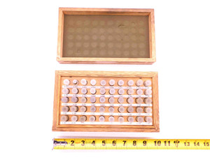 COMPLETE 50 PC SET OF PLUG GAGES 0.011 - 0.060 RANGE M-0 MINUS INSPECTION - BR9786BG5