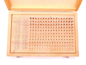 MEYER GAGE CO. COMPLETE PLUG SET 0.061 TO 0.25" RANGE 190 PCS M-1 MINUS USA MADE