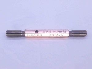 3/8 32 UNEF 2A BEFORE PLATE SET THREAD PLUG GAGE .375 GO NO GO = .3521 & .3491 - DW34872AW5