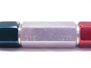 .3750 & .3770 PIN PLUG GAGE GO NO GO ONSIZE 3/8 9.576 mm .375 .377 INSPECTION - DM0037CT4