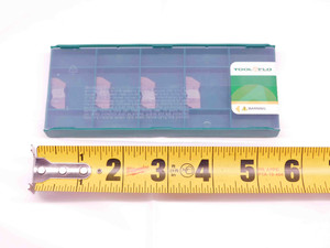 5pcs TOOL FLO FLG-3094L AC50C TiAlN CARBIDE INSERTS .094" CUT WIDTH TOP NOTCH - DM0119TFLO