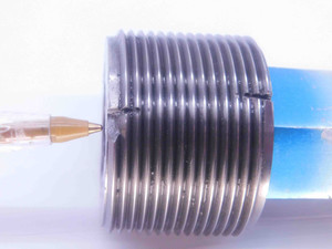 1 3/4 12 UN 2B THREAD PLUG GAGE 1.75 1.750 GO NO GO P.D.'S = 1.6959 & 1.7037 - DW35014LVR