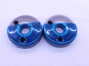 CERTIFIED 3/4 20 UNEF 2A THREAD RING GAGES .75 GO NO GO P.D.'S = .7162 & .7118 - DW35039TLC