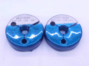 1/2 20 UNF 2A LEFT HAND PREPLATE THREAD RING GAGES .5 GO NO GO = .4650 & .4611 - DW35043AW5