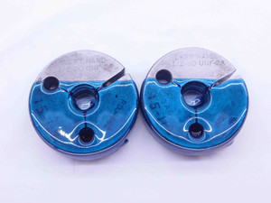 1/2 20 UNF 2A LEFT HAND THREAD RING GAGES .5 GO NO GO P.D.'S = .4662 & .4619 - DW35044AW5