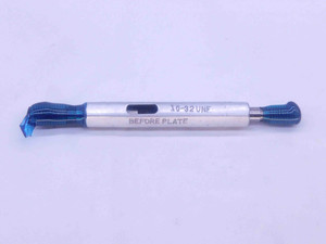 10 32 UNF BEFORE PLATE THREAD PLUG GAGE #10 .190 GO NO GO P.D.'S = .1709 & .1748 - DW34953CT4