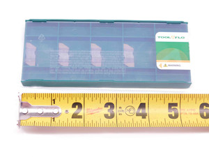 5pcs TOOL FLO FLG-3125L AC3R TiAlN CARBIDE INSERTS .125" CUT WIDTH TOP NOTCH - DM0128TFLO