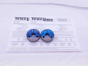 CERTIFIED 3/4 16 UNF 2A THREAD RING GAGES .75 GO NO GO P.D.'S = .7079 & .7029 - DW35064TLC