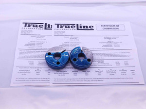 CERTIFIED 3/4 16 UNF 2A THREAD RING GAGES .75 GO NO GO P.D.'S = .7079 & .7029 - DW35064TLC