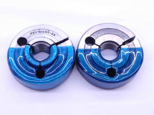 CERTIFIED 3/4 10 UNC 2A THREAD RING GAGES .75 GO NO GO P.D.'S = .6832 & .6773 - DW35066TLC