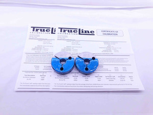 CERTIFIED 5/8 18 UNF 3A THREAD RING GAGES .625 GO NO GO P.D.'S = .5889 & .5854 - DW35068TLC