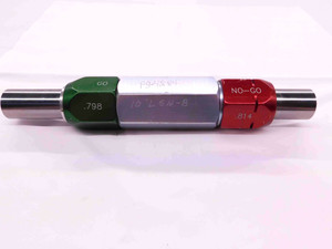 .7980 & .8140 CL ZZ PIN PLUG GAGE GO NO GO .7969 +.0011 51/64 20.269 .798 .814 - EA0066CT4